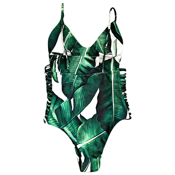 LAST CALL🌴Palm Leaf Print🌴 One-Piece Swimsuit - Picture 6 of 7
